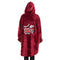 Snuggs Blanket Hoodie Dark Red عربية فول